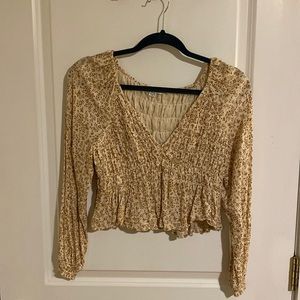 American Eagle cropped blouse